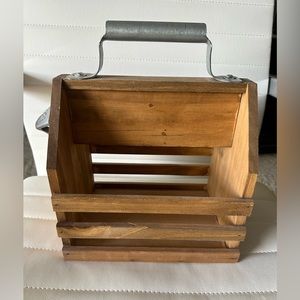Wooden 6 Pack Carrier with bottle opener